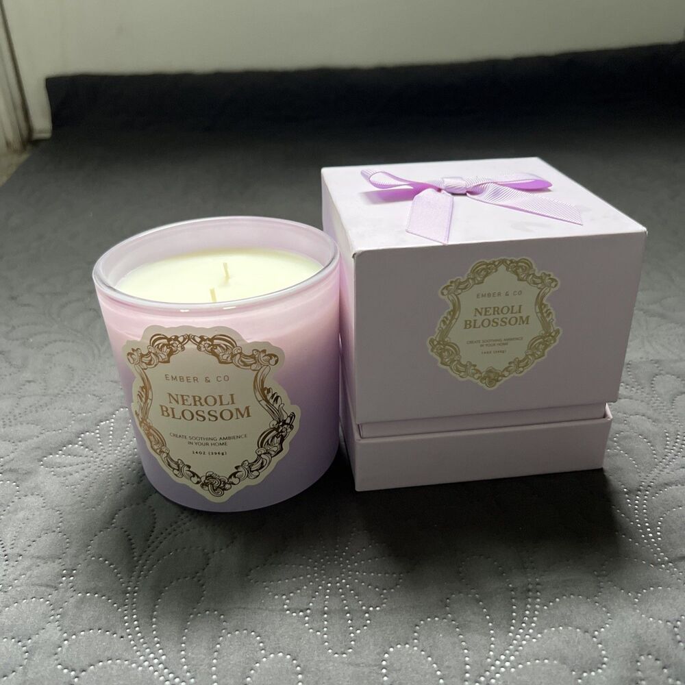 Ember & Co Neroli Blossom 14 OZ/396g Scented Candle Home Decor Accents Gift Glam
